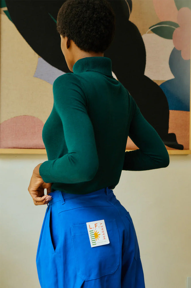 L.F. Markey Joshua Forest Green Knit Top - The Mercantile London