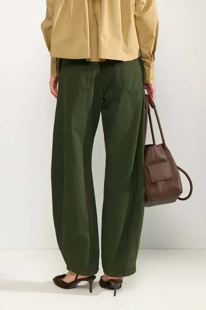 Numph Amsterdam Forest Night Barrel Leg Jeans