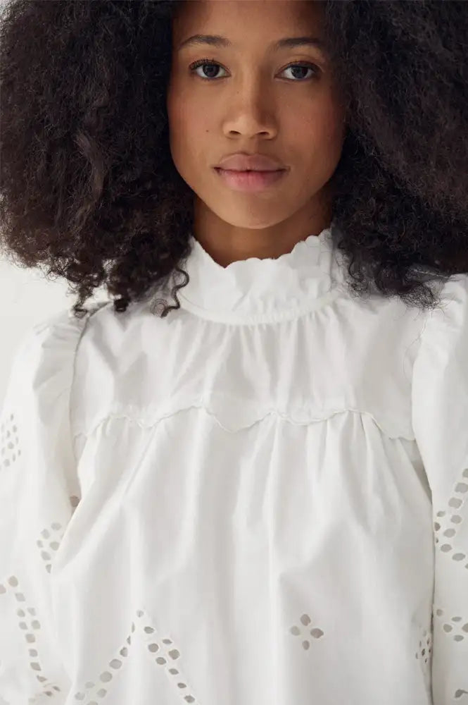 Noella Marilyn White Blouse - The Mercantile London