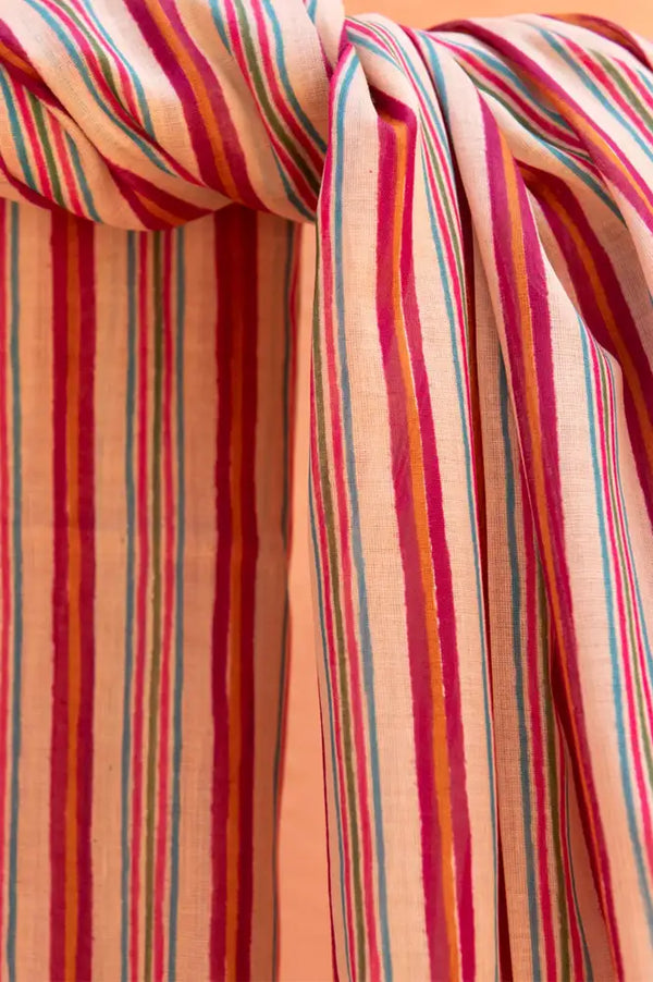 Zen Ethic Miramar Pink Sarong Scarf - The Mercantile London
