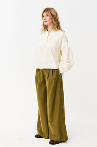 Maison Anana Phybie Khaki Trousers - The Mercantile London