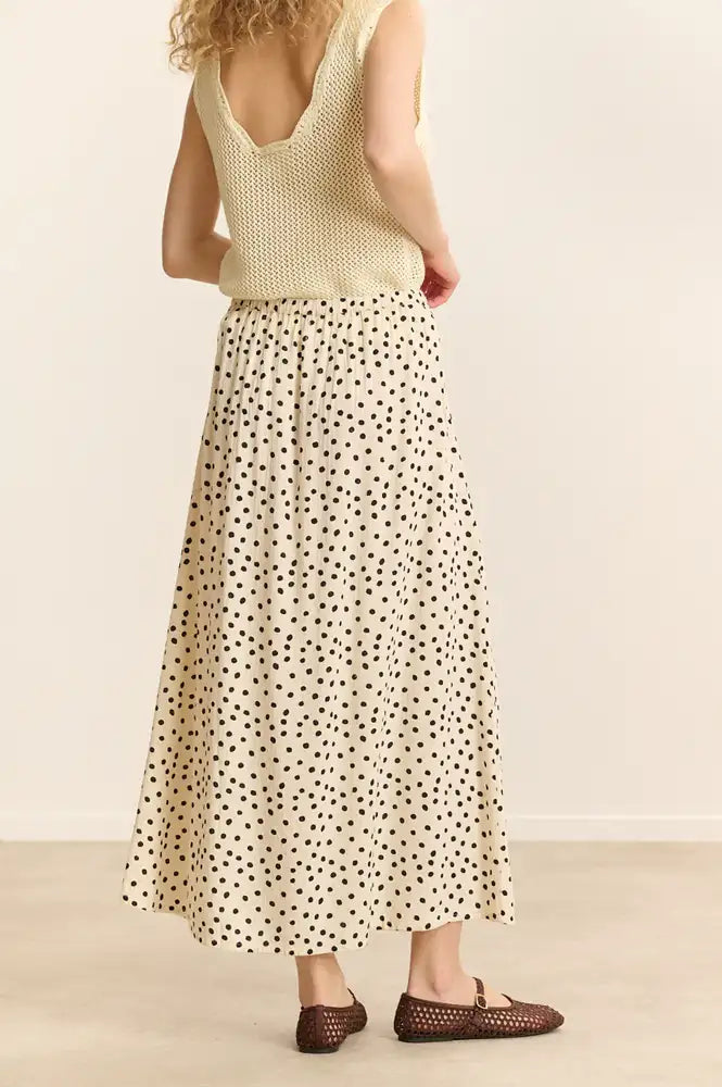Garance Colombe Ecru Polka Dot Skirt - The Mercantile London