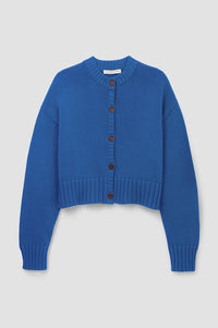 Beaumont Organic Sugi Ink Blue Knitted Cardigan - The Mercantile London
