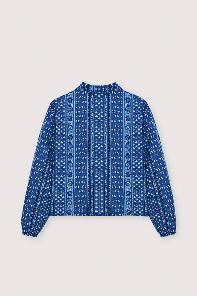 The New Society Mare Blue Bandana Jacket - The Mercantile London