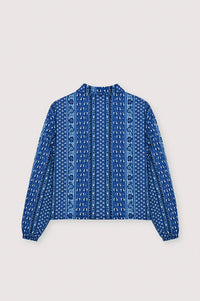 The New Society Mare Blue Bandana Jacket - The Mercantile London
