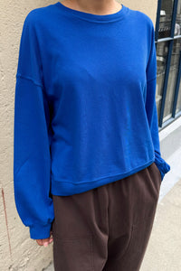 Le Bon Shoppe Cali Cobalt Jersey Sweatshirt