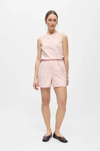 Object Mya Pale Lilac Embroidered Shorts - The Mercantile London
