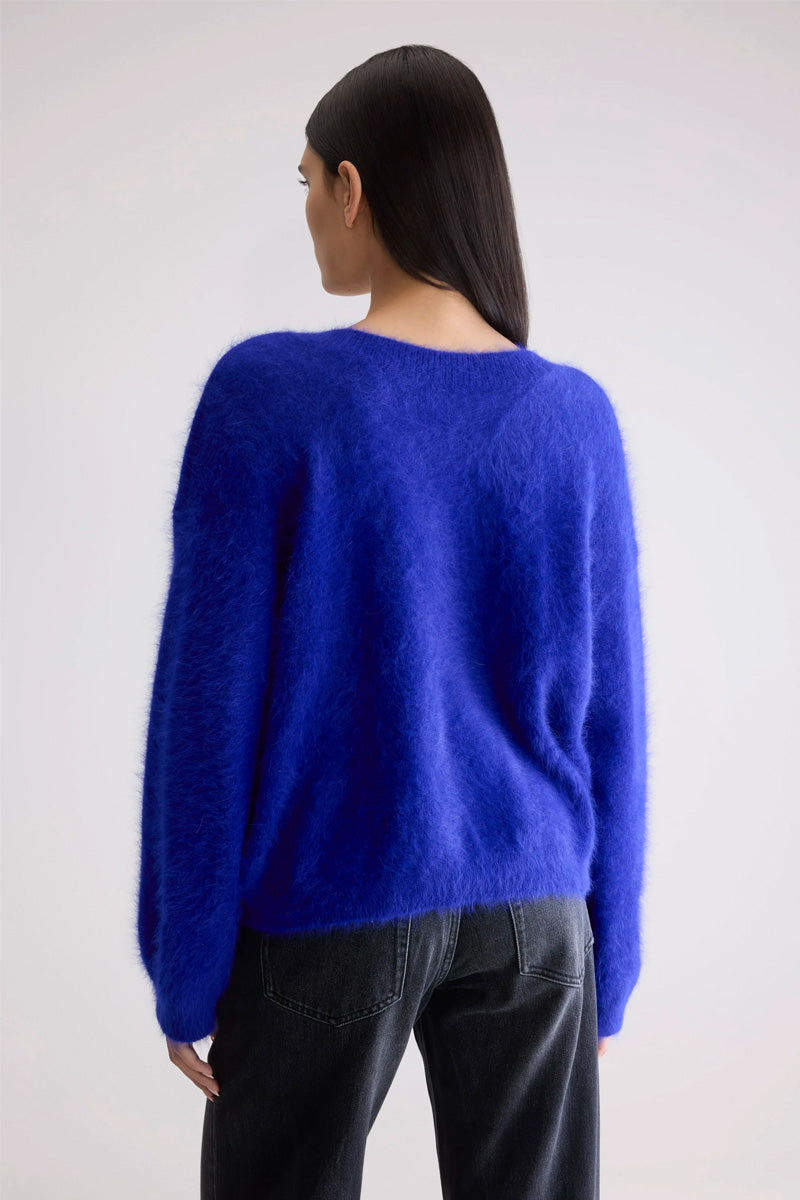 Bellerose Dathe Delphinium Purple Reversible Jumper - The Mercantile London