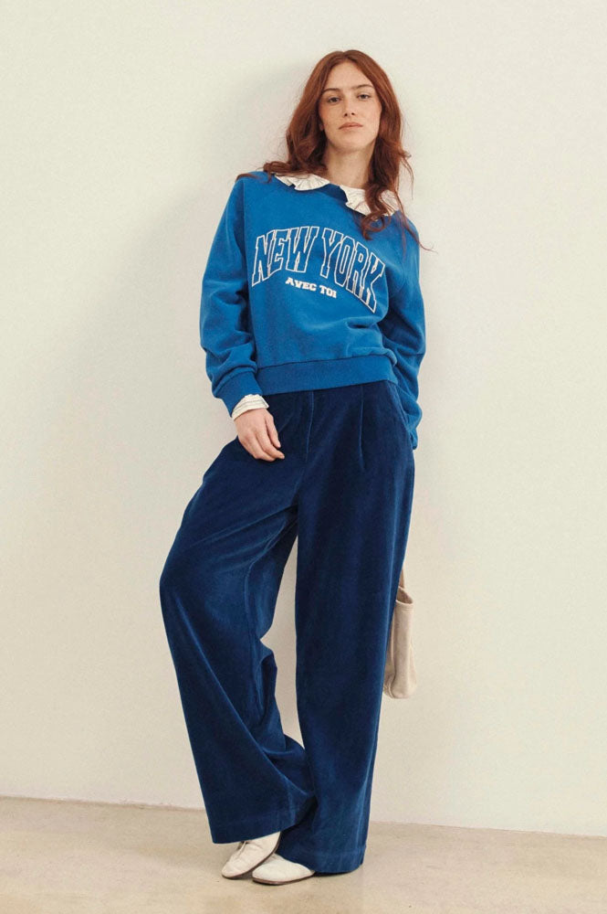 Emile et Ida Caroub Royal Blue Trousers - The Mercantile London