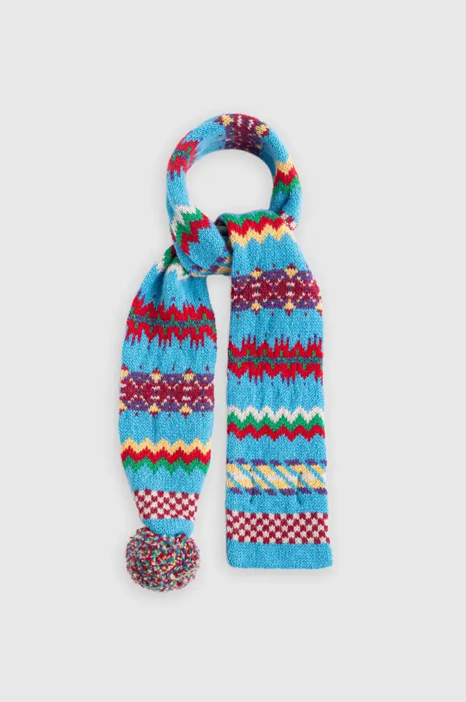 Howlin' Woolen Wonder Aquamarine Scarf - The Mercantile London