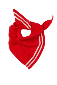 Somerville Red Cashmere Neckerchief Scarf