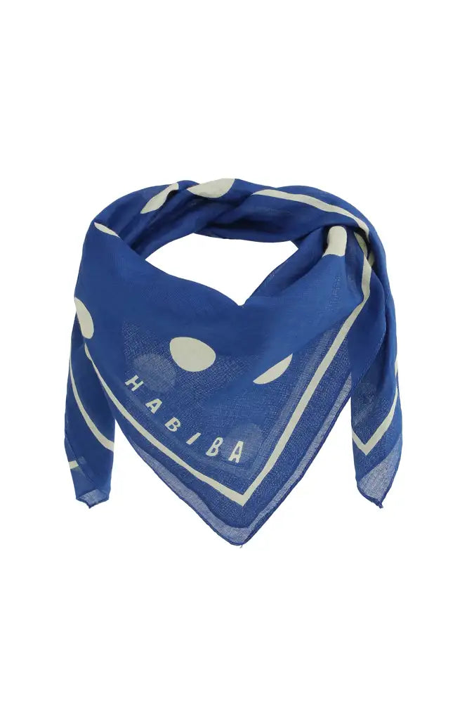 Habiba Milla Japan Blue Bandana Scarf