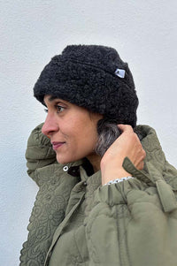 YOKO Snowy Black Hat - The Mercantile London