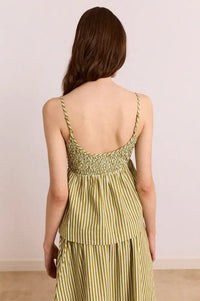 Damson Madder Dinah Basil Stripe Cami Top