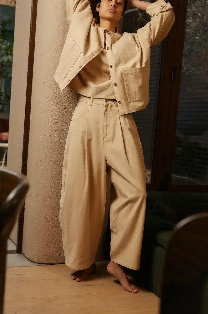 L.F. Markey Mason Beige Trousers - The Mercantile London