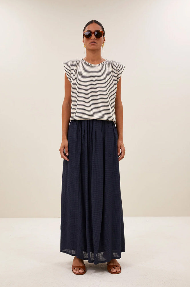 By-Bar Reva Navy Skirt - The Mercantile London