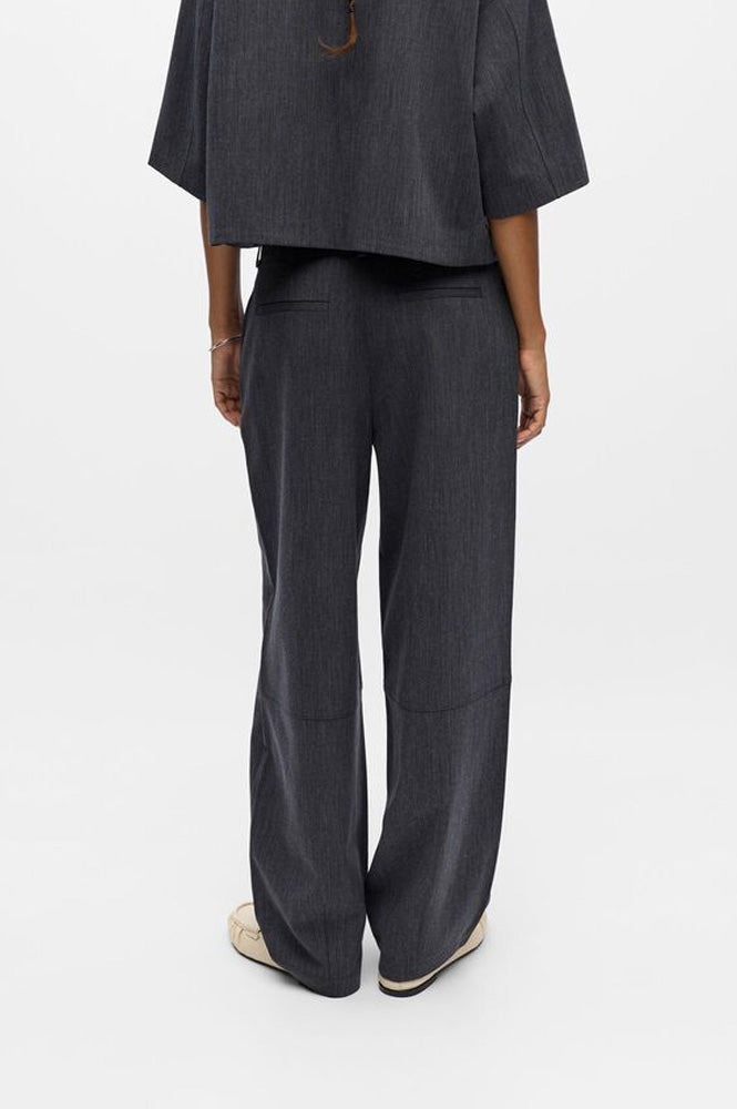 Object Ivalo Grey Wide Barrel Leg Trousers - The Mercantile London