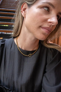 Ashiana London Dakota Chunky Gold Choker Necklace