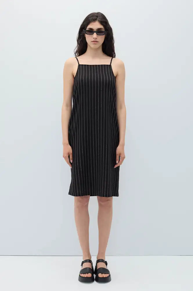 Rita Row Trena Black Stripe Dress - The Mercantile London