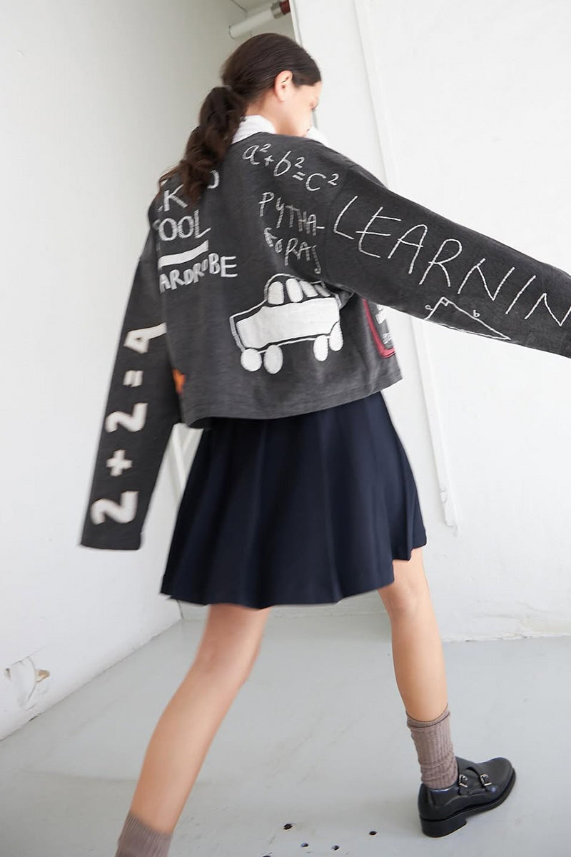 Stella Nova Back To School Almost Black Jacket - The Mercantile London