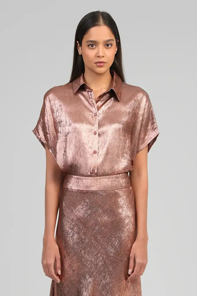 An'ge Amoryna Bronze Shirt - The Mercantile London