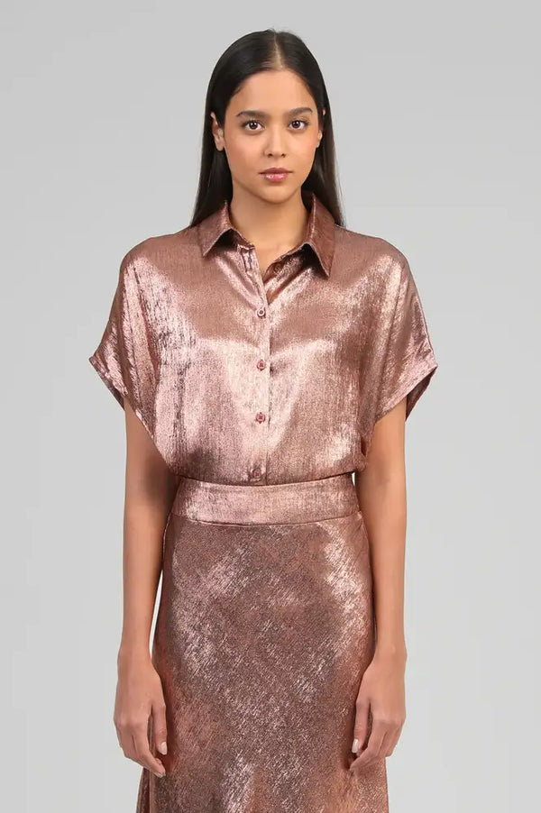 An'ge Amoryna Bronze Shirt - The Mercantile London