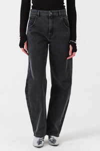 Seventy + Mochi Nina Raven Barrel Leg Jeans - The Mercantile London