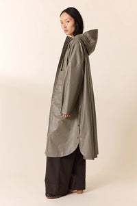 Leon & Harper Vannah Green Check Poncho - The Mercantile London