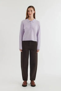 Basic Apparel Violet Tulip Knitted Polo
