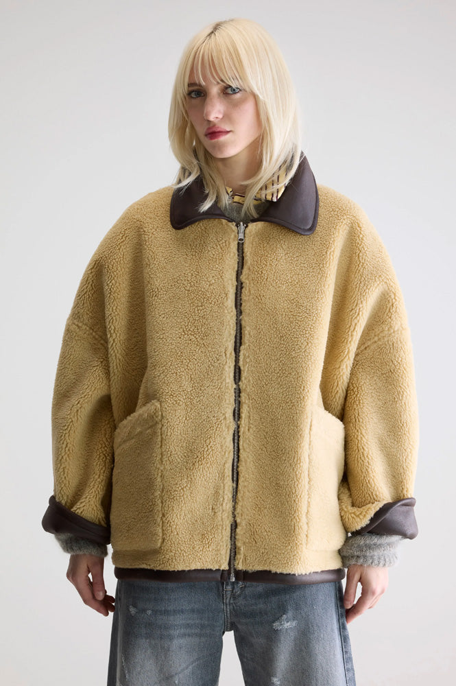 Bellerose Hestel Dark Chocolate Reversible Jacket - The Mercantile London