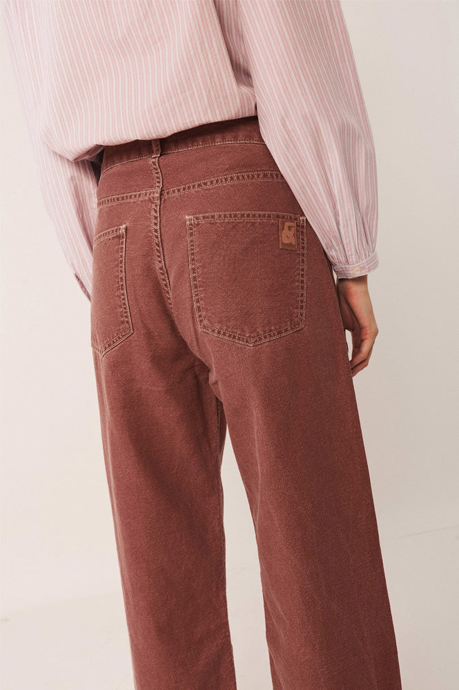 Indi & Cold Cherry Washed Twill Trousers - The Mercantile London