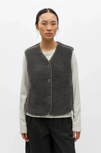Object Ella Dark Grey Fleece Vest