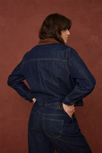 Fransa Leslie Dark Denim Jacket