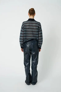 Stella Nova Blue Polo Knit Sweater