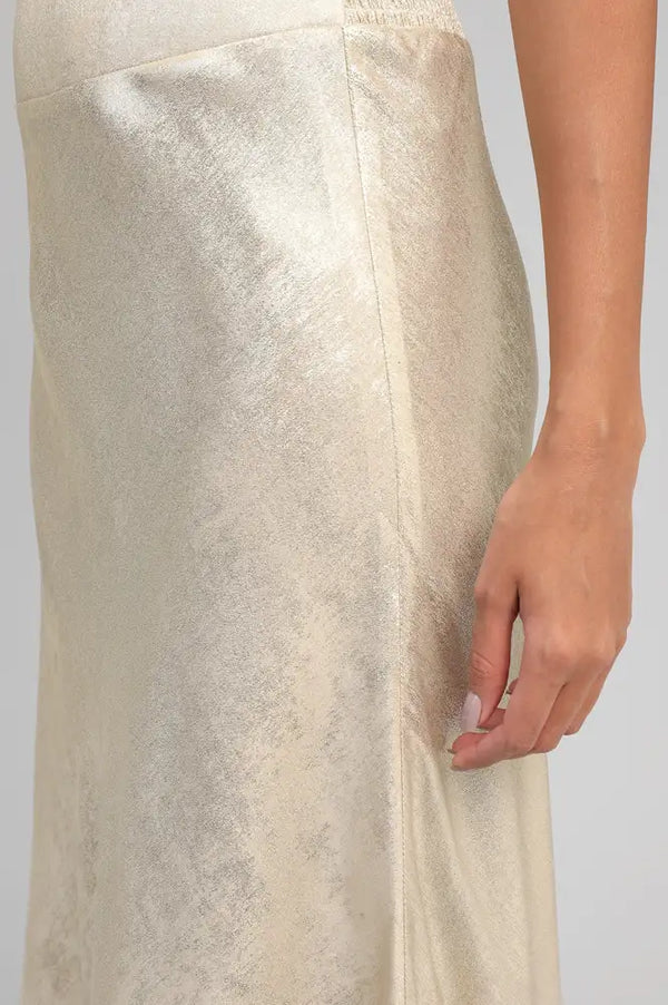 An'ge Janymala Ecru Pearl Skirt - The Mercantile London