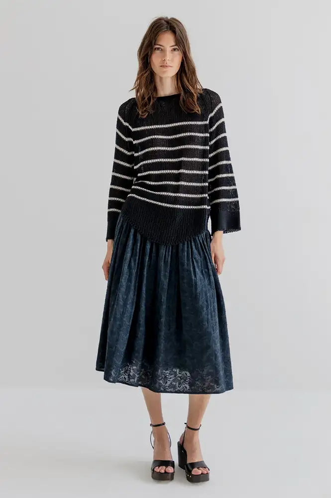 Project AJ117 Hazel Black Skirt - The Mercantile London