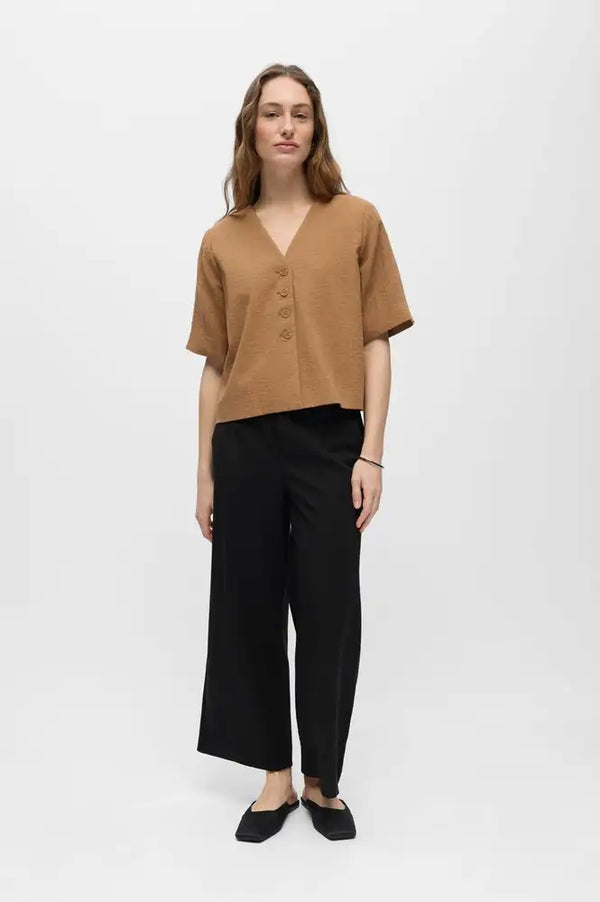 Object Mathilde Rini Toasted Coconut Blouse - The Mercantile London