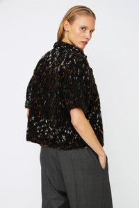 Dawn x Dare Moa Black Tweed Yarn Cardigan - The Mercantile London