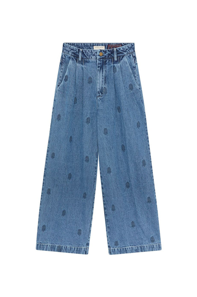 Maison Hotel Paco Embroidered Jeans - The Mercantile London