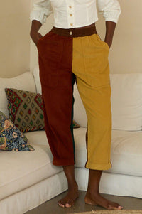 L.F. Markey Beckett Patchwork Corduroy Trousers - The Mercantile London