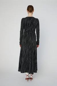 Stella Nova Silver Lurex Jersey Maxi Dress - The Mercantile London