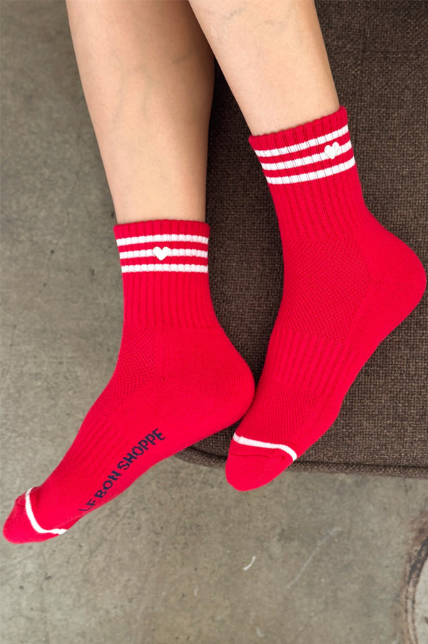 Le Bon Shoppe Embroidered Scarlet Girlfriend Socks