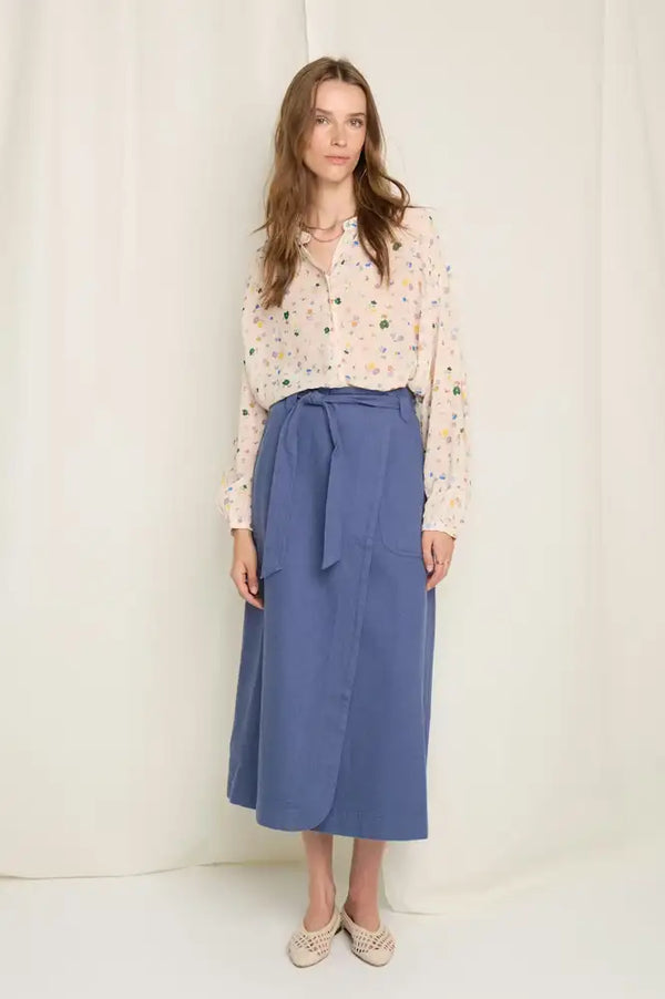 Atelier Rêve Kunis Indigo Wash Skirt - The Mercantile London