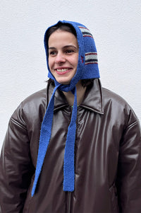 Damson Madder Shrunken Stripe Bonnet