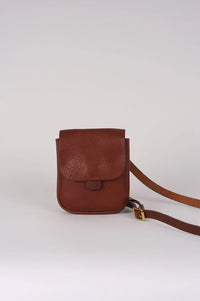 Kate Sheridan Chestnut Half Orbed Tab Bag - The Mercantile London