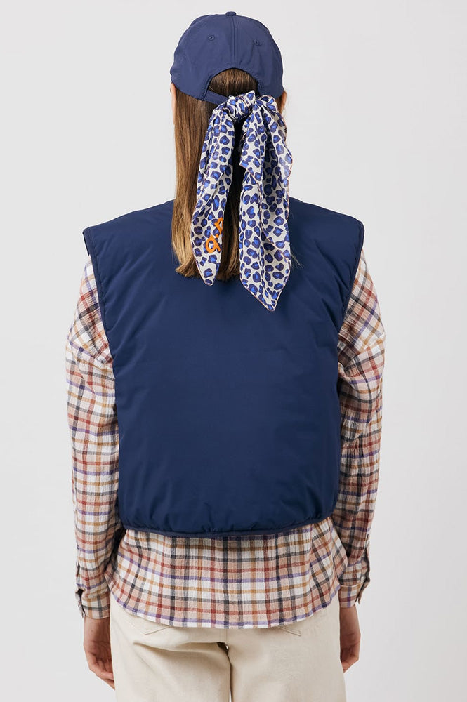 A.P Georgina Navy Reversible Vest - The Mercantile London