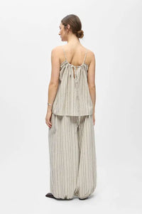 Object Belem Birch Striped Strap Top - The Mercantile London