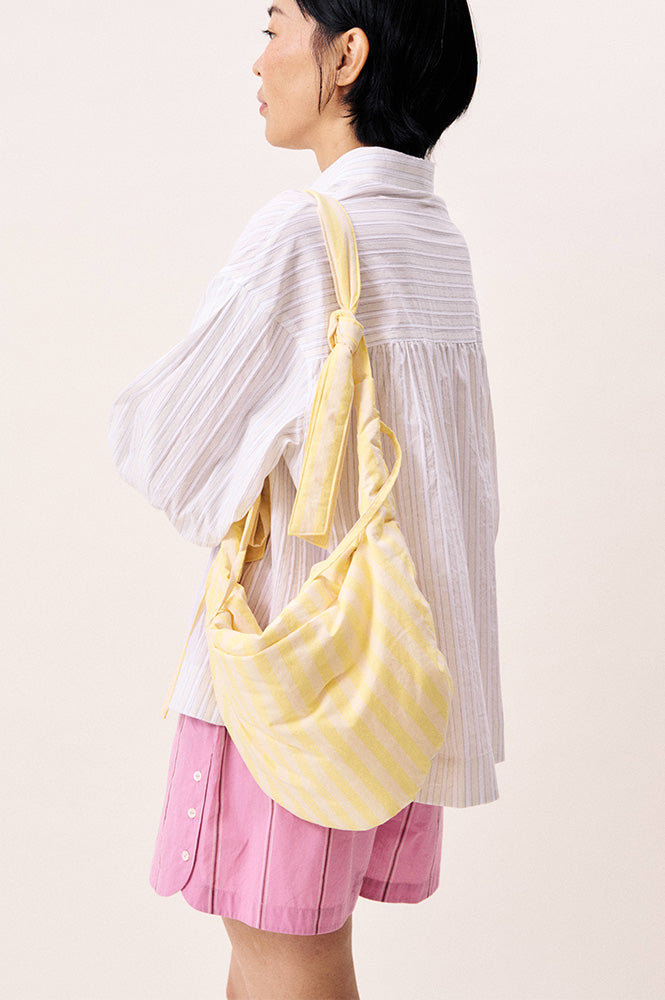 FRNCH Matira Yellow Striped Shoulder Bag - The Mercantile London