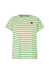 Lolly's Laundry Roma Green Stripe T-Shirt - The Mercantile London