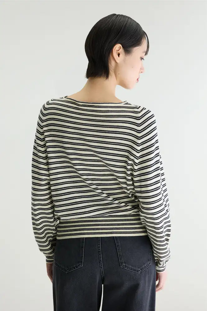 Bellerose Gerhi Milky-Way And Navy Striped Sweater